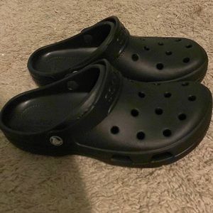 Womens black crocs